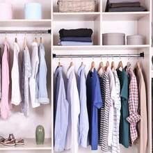 Support de tringle à vêtements en alliage en forme de U robuste, convient aux bricoleurs, à la décoration intérieure et à l'organisation des placards - Multicolore - Voir 2