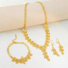 1 Set Dubai Vintage Wedding Jewelry Set 21k Gold Plated Arabic Muslim Punk Hip Hop Necklace Middle Eastern Women Jewelrys - Jewelry Set - View 19