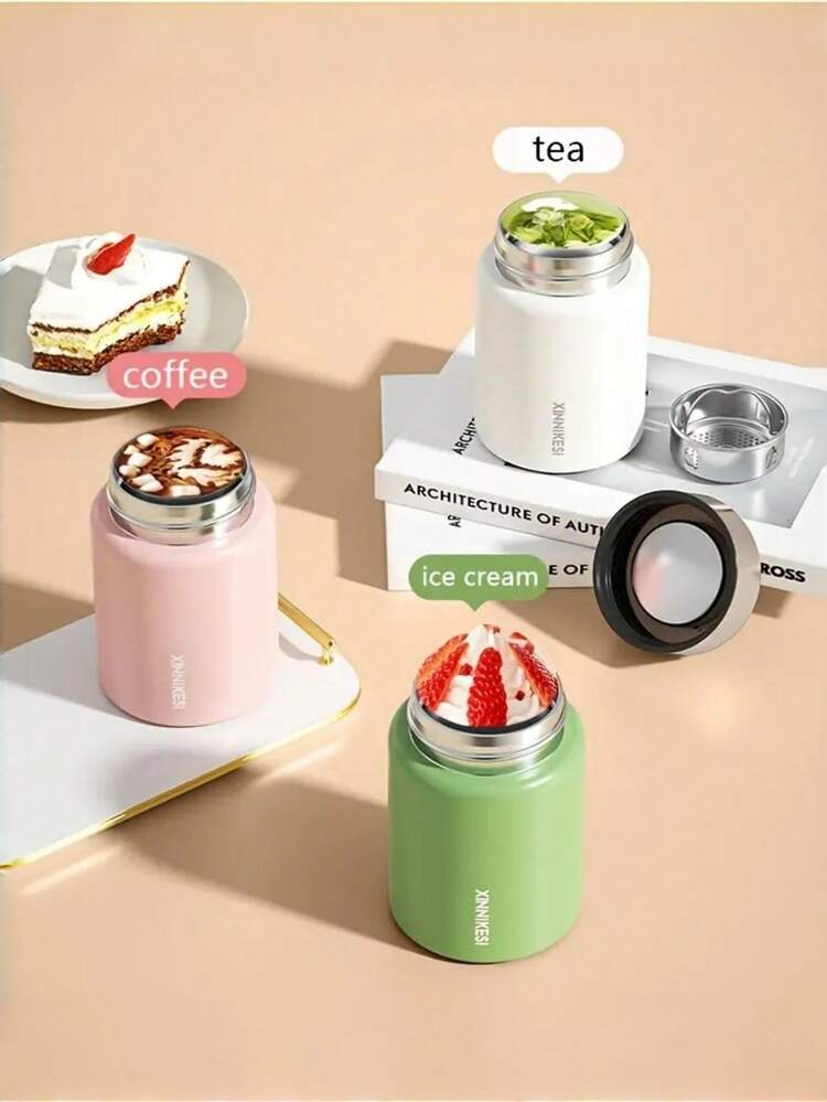 7.78oz Mini Cute Vacuum Insulated Water Bottle, Portable Stainless Steel Flask, Leak-Proof Design, Suitable For School Or Outdoor Use - Multicolor - View 6