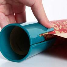 Roll Wrapping Paper Cutter, Sliding Gift Wrapping Paper Cutter, Portable Christmas Wrapping Paper Cutter, Roll Gift Wrapping Paper Cutter For Birthday Packaging, Suitable For Festival Packaging, Birthday Parties, Home Or Commercial Places, Durable Material, Practical Design, Glossy Surface(Random Color)