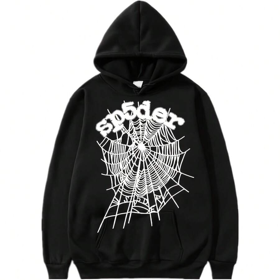 Spider Hoodie For Women Y2K Fall Pullover Hoodies Long Sleeve Aesthetic Spyder Hoodie With Pockets - màu đen - Xem 1