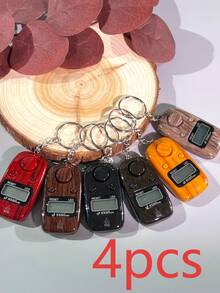 Portable Keychain Electronic Counter, Hundred Reminder With Light, LED Light Wooden Grain Counter, Convenient To Use, Suitable For Prayer Counting, Warehouse Counting, People Counting, Etc. - Multicolor - View 18