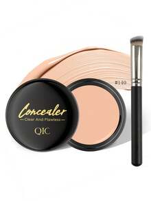 QIC 中等至全覆盖遮瑕膏 - 哑光效果，适合所有肤色，隐藏疤痕和暗斑，持久，植物配方，多色，小巧尺寸，适合随时随地化妆圣诞节冬季毕业生日假期春夏季 Y2K 时尚化妆化妆品派对海滩旅行露营户外学校校园旅行节日礼物玫瑰女孩礼物角色扮演最佳色彩魅力氛围面部化妆 - 黑管多色 - 查看 22