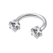 1件性感迷人不锈钢C形唇环唇钉鼻环穿刺鼻钉简约身体穿刺饰品派对节日礼物