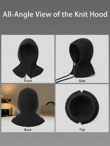 Men's And Women's One-Size-Fits-All Ski Hat With Neck Strap - All-Season Neck Warmers - Winter Hats - Cold Weather Neck Wraps - Blaklava Hat - Outdoor Sports Hats - Blaklava Windproof Neck Warmers - Multicolor - View 10