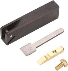 Avión de Carpintería de ébano, Herramienta de Carpintero, Billete de Mano, Acero de Alta Velocidad para Madera Artesanía de Bricolaje Hecha a Mano con Diseño Ergonómico, - 1 - Ver 3