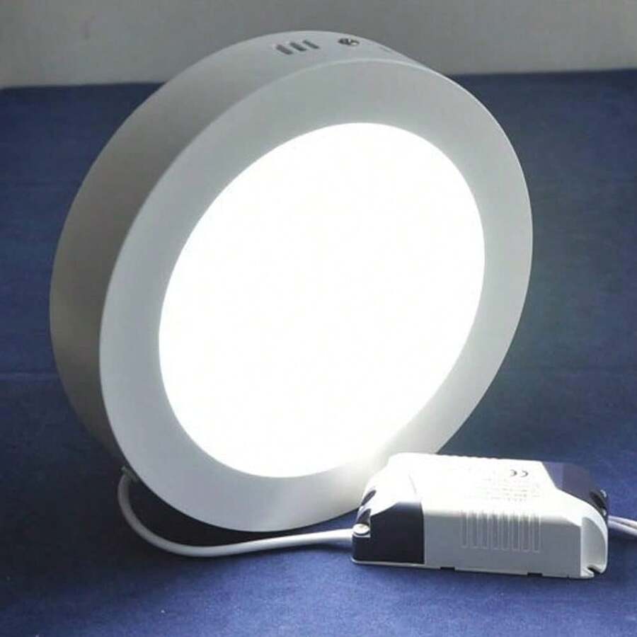 Lámpara de techo de 18 W con iluminación suave, montaje empotrado ultrafino, luz blanca de 6500 K, iluminación montada en superficie para cocina, baño y pasillo. - Tipo de Enchufe A USA (110-127V) - Ver 1