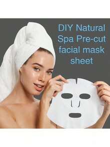 100片装护肤纱布面膜，藻类软面膜粉美容纱布垫 - 彩色 - 查看 8