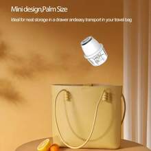 11.83oz Portable Electric Food Chopper & Blender - Mini Wireless USB Handheld Garlic Slicer, Suitable For Vegetables, Ginger, Fruits, Chili Peppers And Meats