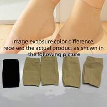 1pc Silicone Moisturizing Socks, Heel Moisturizing Anti-Cracking Socks, Heel Protection Pad, Heel Care Silicone Socks, Elastic Cotton Ankle Socks - Multicolor - View 2