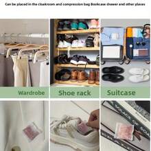 12pieces Rose-Scented Sachets - A Wardrobe And Shoe Cabinet Wonder, With Red Floral Patterns, Suitable For Home Wardrobes, Drawers, Bags And Shoes As A Freshener - Decorative Air Freshener Sachets - 12pcs - 查看 7