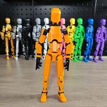 3D Movable Action Figure Toy Model, Multi-Joint Posable Digital Mannequin, Realistic Desktop Decor - Multicolor - View 7