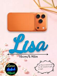 1pc Customized Illuminated Name Plate, Personalized TPU Name Plate, Home Decor Personalized Plaque With Lighting Effect, 3D Printed, Personalized Bedroom Or Indoor Decoration, Easy To Hang And Install, Suitable For Room, Wall, Door, Nursery, Kids Room, Bedroom Decor, Multi-Functional, Durable, Decorative - Multicolor - View 13