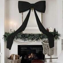 6ft Giant Velvet Bow, Suitable For Party, Wedding, Christmas Tree Topper Decoration, Room Decor, Holiday Decoration, Scene Setting Christmas Decorations Home Christmas Gifts Christmas Decor - Multicolor - View 10