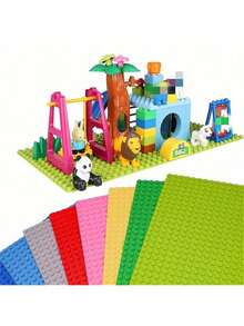 1 件大号珠子积木底板，16*32 点 DIY 大号底板，兼容各大品牌，圣诞节、复活节礼物