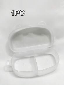 Portable Baby Pacifiers Case, Can Hold 2 Pacifiers For Replacement, Pacifier Holder Case For Baby Infant Pacifier Container For Travel Park Pacifier Box (NOT INCLUDE PACIFIER) - White - View 6