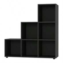 6-Cube Step Shelving Unit - Grey - View 11