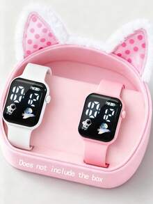 Dwa modne modele odpowiednie dla nastolatków: prosty i uroczy, łączący w sobie oba style, a także klasyczny. Kwadratowy zegarek elektroniczny z cyfrowym wyświetlaczem LED. Idealny na codzienne zajęcia uczniów, takie jak powrót do szkoły, imprezy i podróże. Doskonale sprawdzi się jako prezent dla przyjaciół lub prezent urodzinowy. Najlepszy prezent dla mamy na Dzień Matki lub ślub. - Wielokolorowe - Zobacz 14