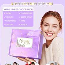 Unique Care Gifts For Women,Relaxing Spa Gift Basket Set,  Bath Sets Gift, With Stainless Steel Tumbler & Flannel Blanke,9/10/12-Piece,Holiday Gifts,Birthday Gifts For Mom, Sister,Best Friend,Wife,Graduation Gift Boxes - 粉紅色-12盎司 - 查看 2