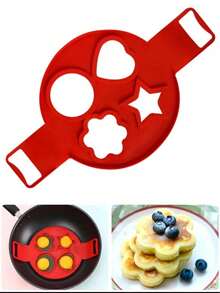 1pc Multi-Geometric Shape Silicone Egg Ring