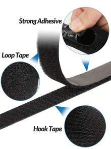 Hook Loop Double Sided Adhesive Tape Hook And Loop Self Stick For Window Frame Photo Frame Mosquito Net Carpet Car Strong Bonding Fixing Solutions - White - View 10