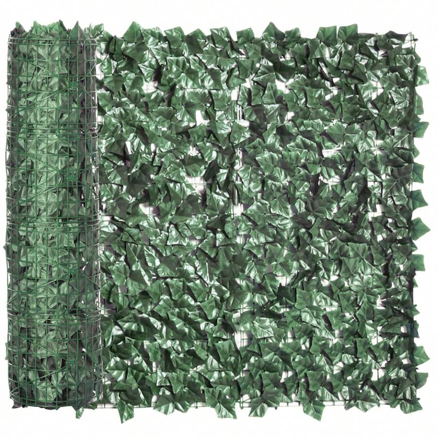 Outsunny Privacy Screen, Artificial Hedge For Garden And Terrace Wall Decoration, Dark Green 300x100cm, Easy To Maintain And Sunlight Resistant - 1 - View 1