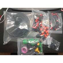 Kit Irrigação 211 Pcs Nebulização Gotejador Bicos C/40m Tubo - Preto - Visão 3