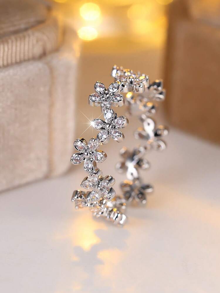 Vanel 1pc Fashionable & Elegant Floral Design - Vintage Boho Style Ring, Suitable For Daily Wear And Parties, Luxury Jewelry For Women, Everyday Jewelry | Vintage Boho Ring | Fine Craftsmanship - ring - View 12