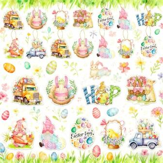 9/18 st påskfestdekorationer hängande etiketter påsktemafestdekoration dvärghängande etiketter