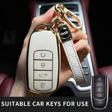 适用于奇瑞瑞虎8 Pro、瑞虎8 Plus、新款瑞虎5 Plus、瑞虎7 Pro、欧莫达5的TPU汽车钥匙保护套/钥匙扣配件 - 帶鑰匙扣 - 查看 6