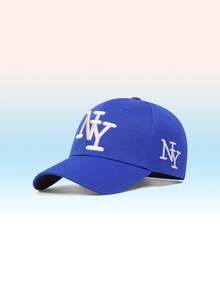 1顶男女通用哥特式纽约字母刺绣嘻哈棒球帽 - 可调节设计，适合嘻哈、街头服饰、徒步旅行、远足、旅游和户外活动 - B - 查看 17