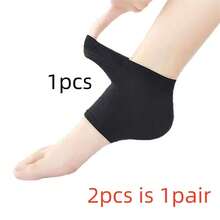 1pc Silicone Moisturizing Socks, Heel Moisturizing Anti-Cracking Socks, Heel Protection Pad, Heel Care Silicone Socks, Elastic Cotton Ankle Socks - Multicolor - View 5