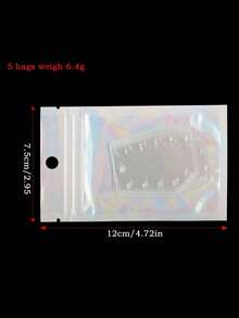 5pcs Eyebrow Template Set, Eyebrow Micro-Sculpting Design Ruler, Transparent Pvc Eyebrow Shaping Ruler, Eyebrow Measuring Tool - Multicolor - View 13