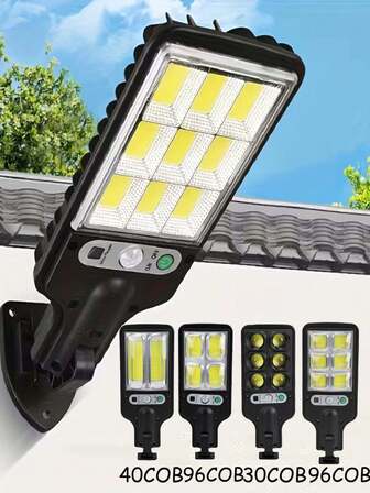 1个带运动传感器的户外太阳能壁灯，适用于庭院、花园、泳池、围栏、农场、商业场所、应急照明，适合作为圣诞节、万圣节、复活节、母亲节、返校季礼物。