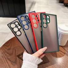 Translucent Anti-Impact Case For Samsung S22 ULTRA/S24 ULTRA/S25 ULTRA - 黑色 - 查看 6