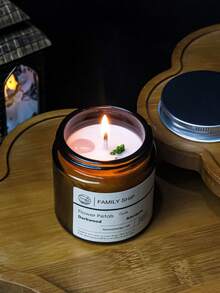 FAMILY SHIP 100g/1pc Mint Scented Candle, Smokeless Burning, Long-Lasting Fragrance, Suitable For Bathroom, Workout, Sleeping, Home Decor, Gifts For Friends, Girlfriend, Elders, New Year, Birthday, Festivals, Mother's Day, Thanksgiving, Valentine's Day