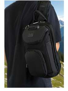 حقيبة صدر متعددة الوظائف ذات سعة كبيرة للرجال - ضرورية للتنقل الحضري، كل في واحد للرحلات التجارية بدون عناء