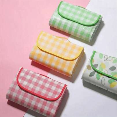 加厚多功能无纺布便携式户外野餐毯 - 露营野餐垫、可折叠野餐垫、紧凑收纳野餐毯 | 可折叠，节省空间，轻便易携，柔软舒适，易于铺平，防草，可擦拭清洁 | 适用于草坪野餐、海滩郊游、亲子旅行、家庭聚会 | 二合一野餐防潮垫（2人/4人/多人尺寸）