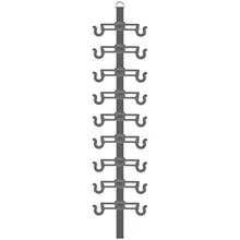 HAWT Flip Flop Rack Organizer Holds 9 Pairs Over Door Organizer Space Saving Shoe Rack Adjustable Hooks Organize Flip Flops  And Oofos Black - như hình ảnh - Xem 6