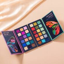 beauty glazed 18 Colors Eyeshadow Palette, Matte, Pearl, Glitter Eyeshadows, Butterfly Pattern, Rich Colors, Velvet Texture, High Pigmentation, Long-Lasting Waterproof Makeup Palette - #B110 - 查看 4