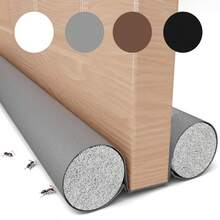 1个96厘米/37.79英寸门底缝隙挡风条，门底缝隙填充密封条，门底挡风条，门窗底部挡风条，可调节门底密封条，双层门挡，可裁剪缝隙填充，减少冷空气、光线和噪音，防风涂层，阻挡噪音、声音、昆虫、热空气和光线 - 易于安装的挡风条 - 彩色 - 查看 20