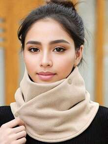 Khăn quàng cổ đa năng màu trơn ấm áp, kiểu dáng cao cấp, đa dụng, chất liệu mềm mại, phù hợp cho cả nam và nữ. Dễ dàng cất giữ và sử dụng. Thích hợp cho mùa thu và mùa đông. Đây là một chiếc khăn quàng cổ du lịch ngoài trời mềm mại và thoải mái, có khả năng chắn gió. - Nhiều màu - Xem 5