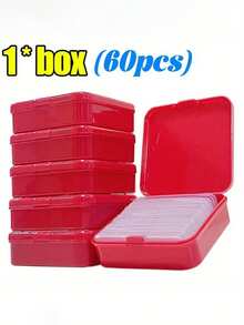 1 hộp/60 miếng băng keo hai mặt đa năng chống thấm nước có thể tháo rời, băng keo trong suốt có thể tái sử dụng để treo tường mừng năm mới, chỉ cần ấn nhẹ sau khi dán - Đỏ - Xem 13