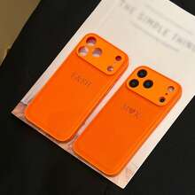 定制专属橙色手机壳,刻上您的名字。兼容 13/14/15/16/17 Pro Max Plus/17 Air。采用奢华韩国 PU 皮革制成,支持 3D DIY 刻字(可刻字母或首字母)。防震防摔,是送给爱人、朋友、家人或自己的完美节日礼物。可爱手机壳 - 橘色 - 查看 8