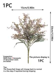 1/80 قطعة ، طول 12.99 بوصة ، باقة أوراق دائرية اصطناعية ، باقة نباتات مزيفة ، زهور اصطناعية ، مركز زهور مزيف ، مناسب لباقة زفاف DIY ، حفلة ، منزل ، غرفة المعيشة ، المطبخ ، الحديقة ، الفندق ، المكتب ، إكليل DIY ، هدية ، ديكور طاولة ، ديكور عيد الميلاد ، ديكور داخلي / خارجي ، زهور بلاستيكية مزيفة بالجملة لديكور المزهريات ، ديكور منزلي ريفي ، زفاف بوهيمي - أرجواني فاتح - مشاهدة 2