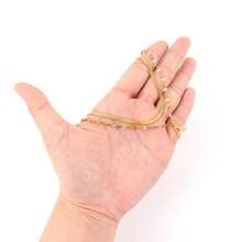 Bộ 2 chiếc mặt dây chuyền chữ cái đầu đơn giản, thời trang mới, dây chuyền xương cá bằng thép không gỉ mạ vàng, nhiều lớp dành cho nữ. - Vàng - Xem 3