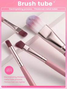 45/36/15/1 件套化妆工具套装，包含：1 个多功能防水拉链化妆包 + 30 支化妆刷套装 + 5 个化妆海绵 + 5 个迷你化妆海绵 + 5 个三角粉扑 + 5 个迷你气垫粉扑 + 1 个发圈 + 2 个碗挂绳 + 1 个化妆刷清洁工具 - 彩色 - 查看 4