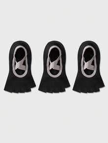 1/3/6 Đôi tất tập yoga chuyên nghiệp nhiều màu cho nữ, tất thuyền hở mũi bằng silicon chống trượt, thích hợp cho Pilates, Yoga, sử dụng trên sàn nhà trong nhà, thích hợp cho trang phục thể thao mùa thu/đông, xuân/hè - Nhiều màu - Xem 7