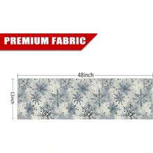 Winter Table Runner Snowflake Christmas Long Runners Watercolor Holiday Farmhouse Home Kitchen Table Decorations - Size-13''x 48'' - View 5