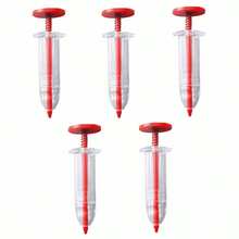 3pcs/5pcs/10pcs Mini Seed Planter Syringe Style Manual Press Seeder Tool For Sowing Seeds Without Digging Holes - Red - View 8